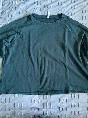 Gilmour Long Sleeve Top | Dark Sage | Made in Vancouver, BC | Size XL